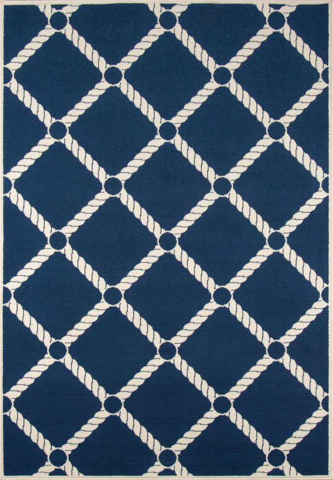 Baja Rug, Navy, 7'10"x10'10"