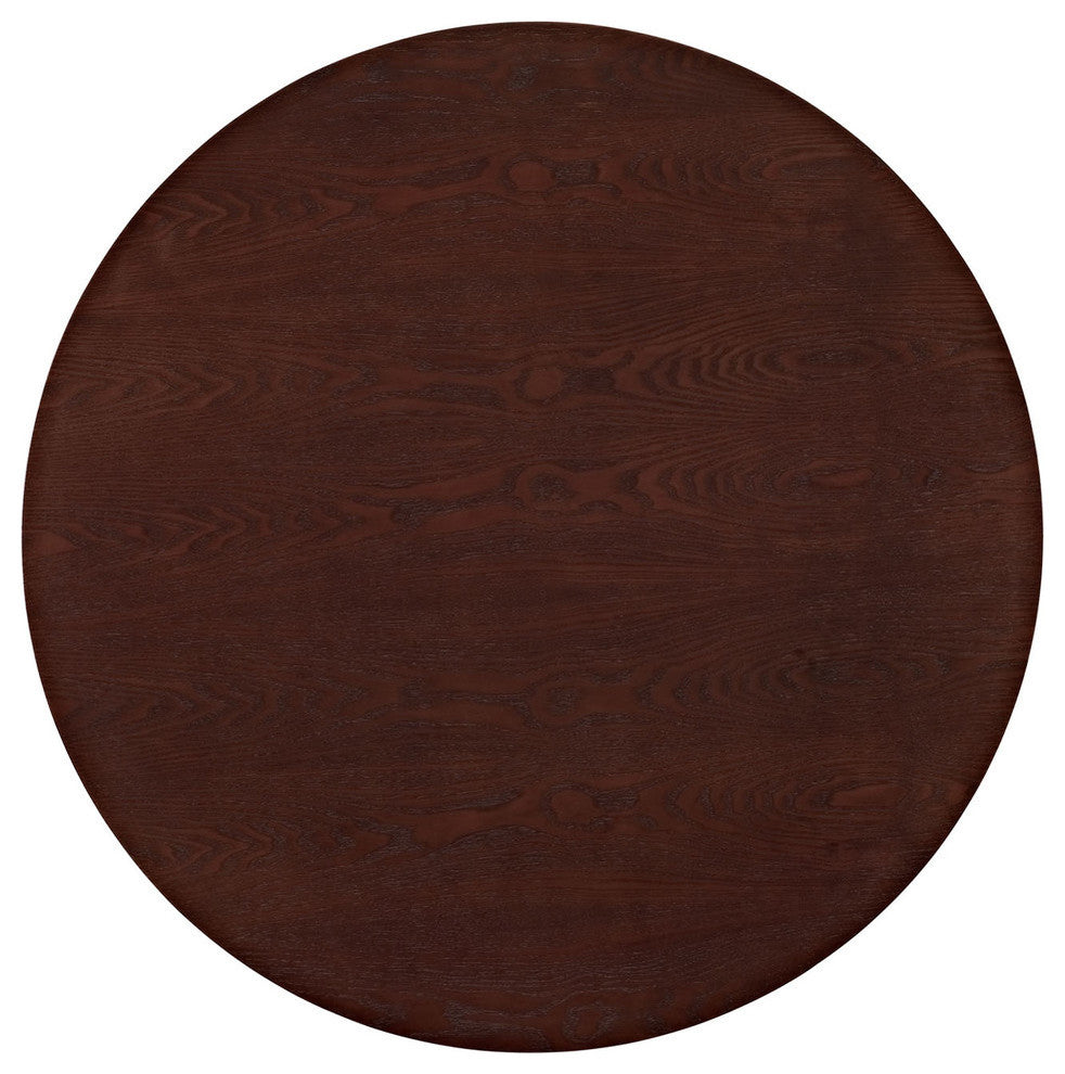 Modern Contemporary Kitchen 36" Walnut Dining Table White