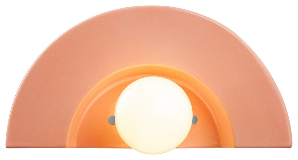 Crescent Wall Sconce, Gloss Blush