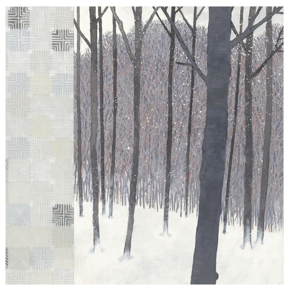 "Winters End Flurries" Digital Paper Print by Kathrine Lovell, 42"x42"