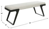 Uttermost Hover Modern bench
