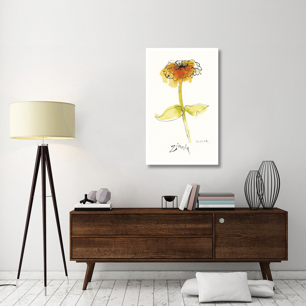"Zinnia III" Digital Paper Print by Shirley Novak, 28"x46"