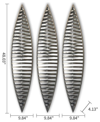 set of 3pcs metal wall decorative mirrors