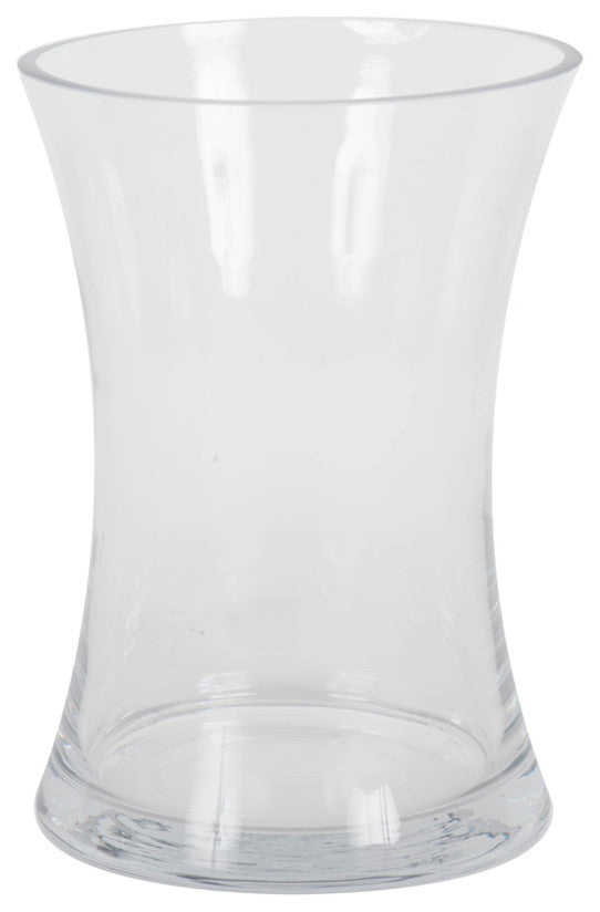 Vickerman 8" Clear Hourglass Glass Container