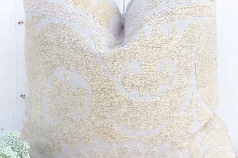 Nomadic Large Vintage Suzani Pillow