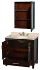 Wyndham WCS141436SESIVUNOMED Espresso 36 Inch Single Bath Vanity
