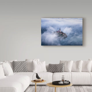 Daniel F 'The Church In Heaven' Canvas Art, 24"x16"