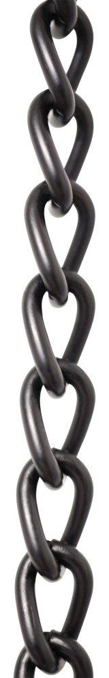 RCH Hardware Steel Twist Clock Chain, Various Finishes, Black, U15