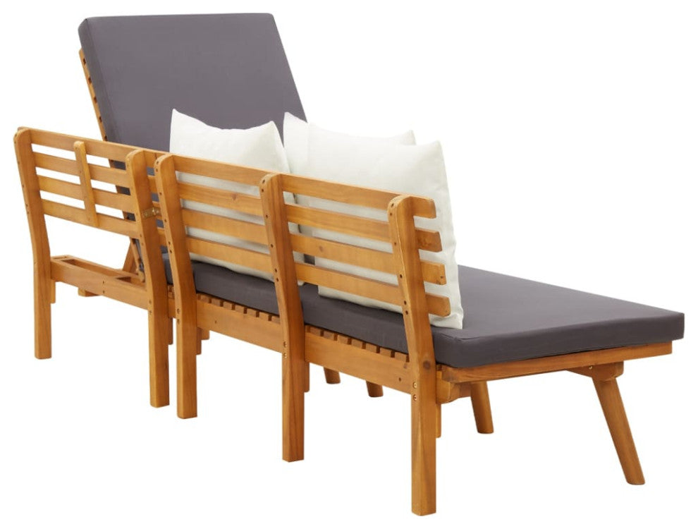 Vidaxl Day Bed 78.7"x25.6" Solid Acacia Wood