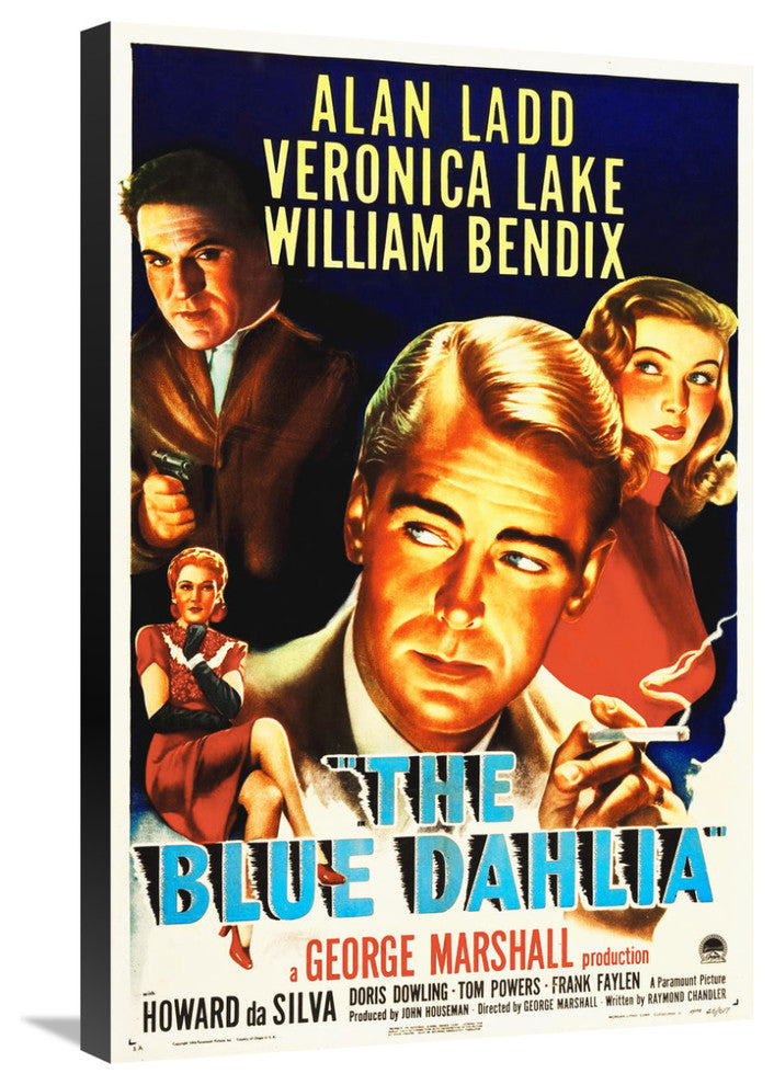 "The Blue Dahlia" Stretched Canvas Giclee by Hollywood Photo Archive, 20x30"