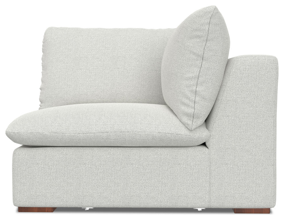 Jasmine Corner Sofa Module in Performance Fabric, Cloud Gray