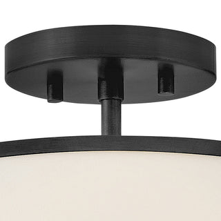 Hinkley Clarke Medium Semi-Flush Mount, Black
