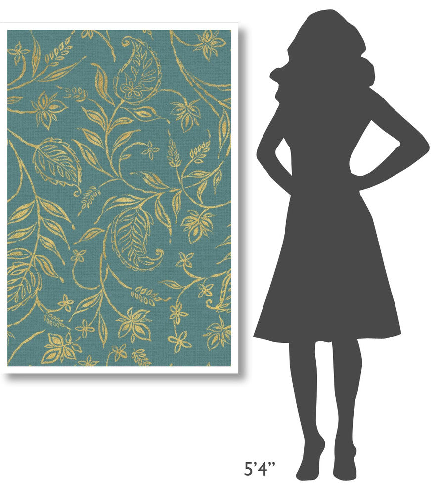 "Paisley Trail III Patterns" Digital Paper Print by Daphne Brissonnet, 34"x50"
