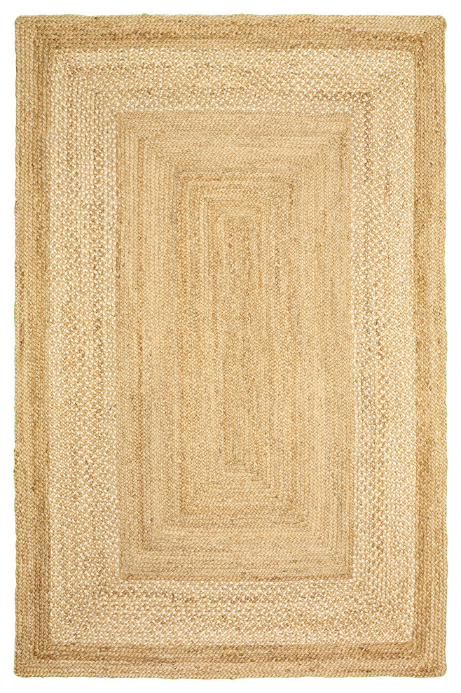 Classic Jute Flaxen Indoor Area, 5' x 8'