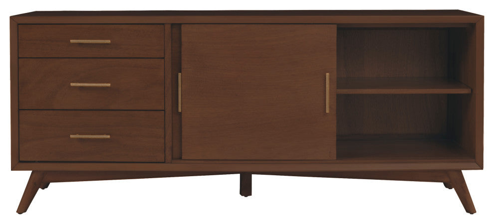 Flynn Large TV Console, Walnut