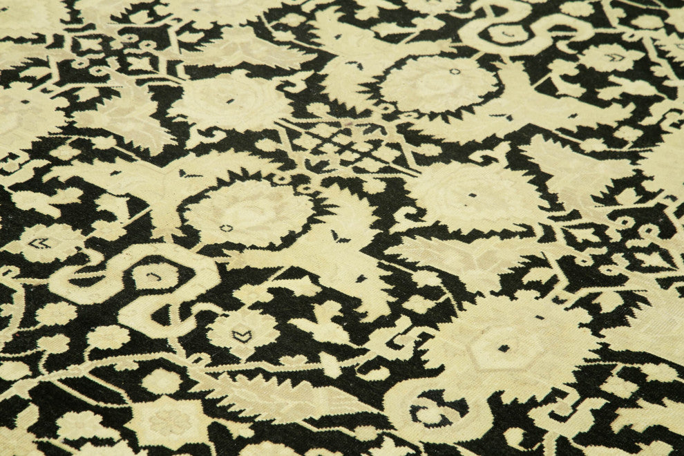 Rug N Carpet - Handwoven Oriental 9' 5" x 13' 3" Decorative Oushak Area Rug