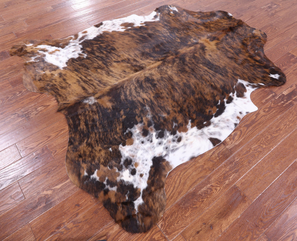 Brindle Natural Cowhide Rug 7' 0" X 6' 6" C2217