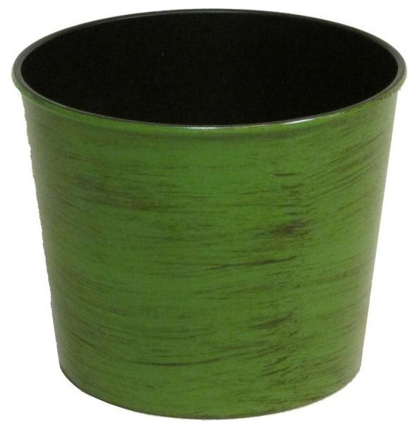 Hand Painted 5.5"H Round Plastic Pot Planter