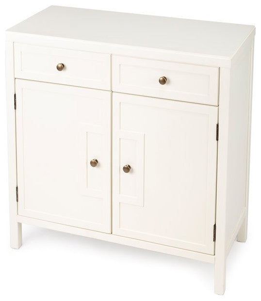 Beaumont Lane Metropolitan Living Console Cabinet in White