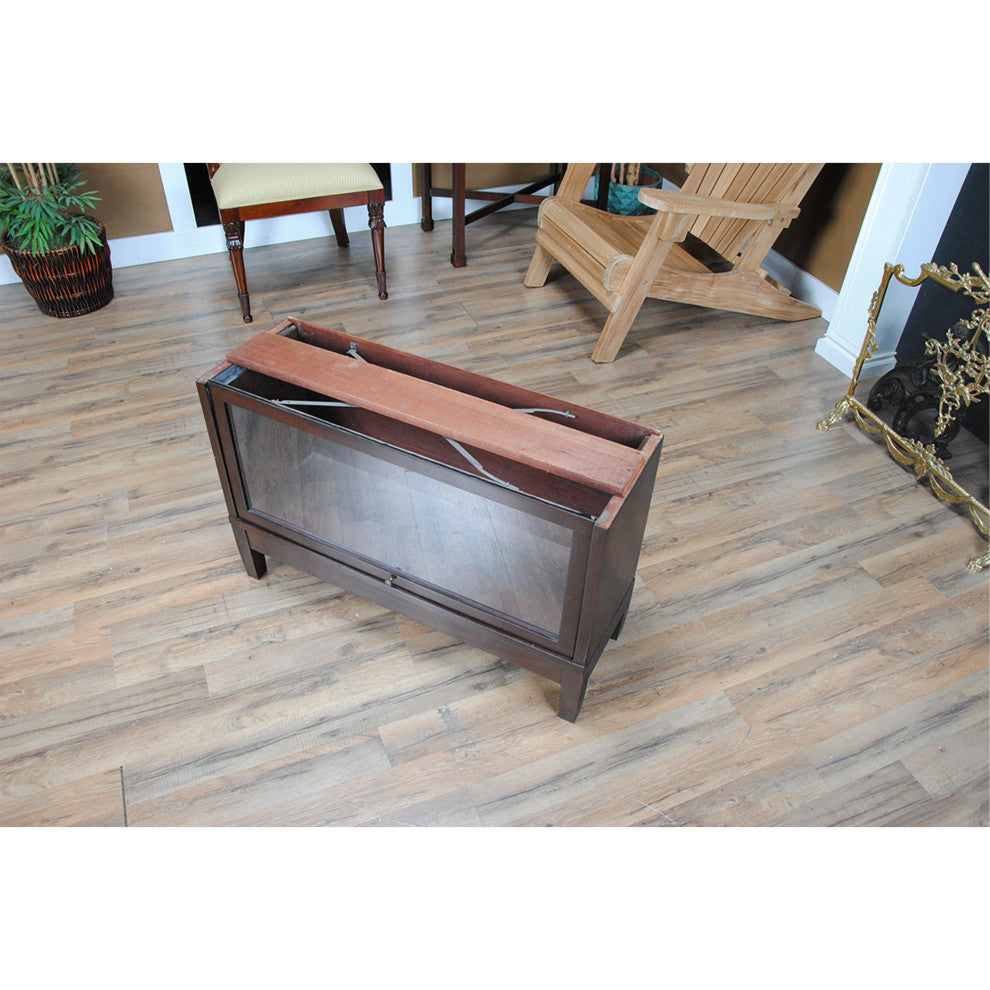 NVIN0341 Vintage Mahogany Globe Wernicke Bookcase