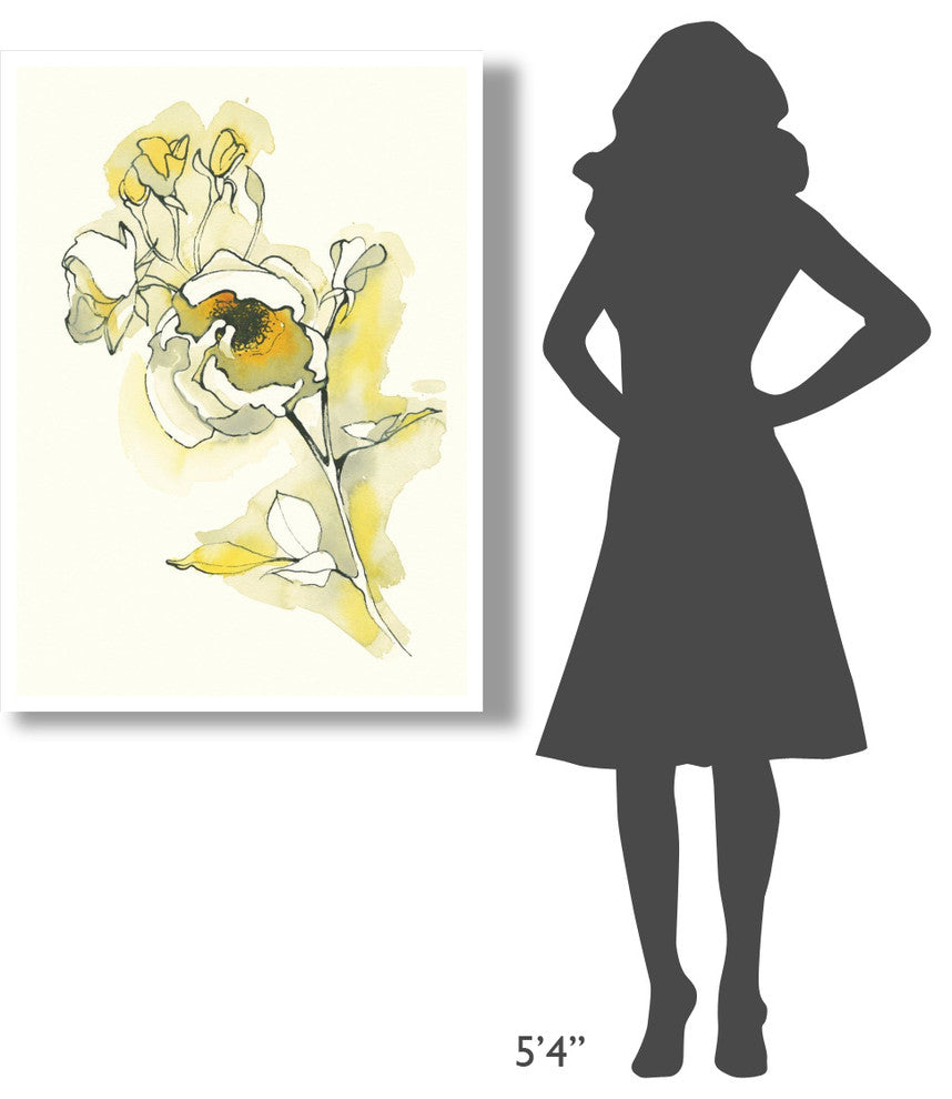 "Carols Roses IV" Digital Paper Print by Shirley Novak, 32"x42"
