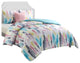 Nanshing Percia 4-Piece Comforter Set, Waterblue, Twin and Twin Xl