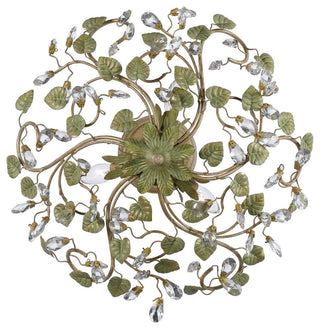 Crystorama Josie Semi Flush Mount Clear Crystal