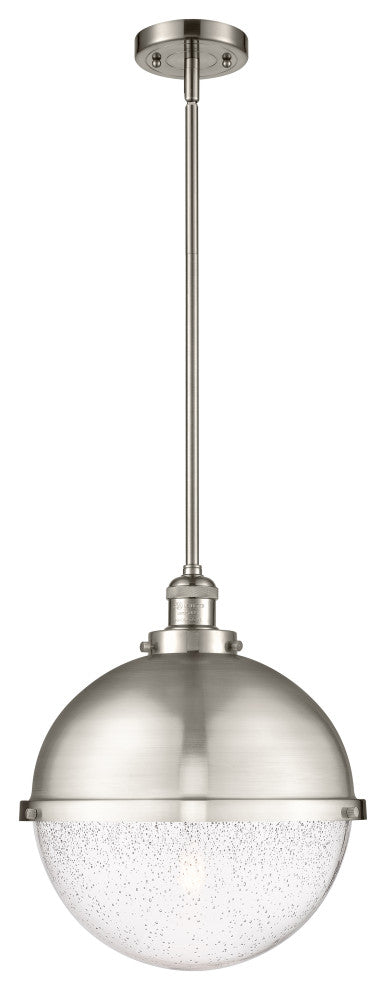 Innovations 201S-SN-HFS-124-SN-LED Hampden 1 Light Pendant, Brushed Satin Nickel