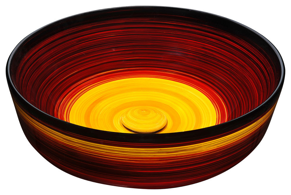 Dusk Crown Series Ceramic Vessel Sink, Rising Blur Finish