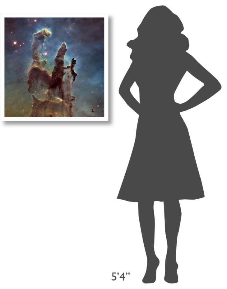 "2014 Hubble WFC3/UVIS Image of M16 - Pillars of Creation" Paper Art, 26"x26"