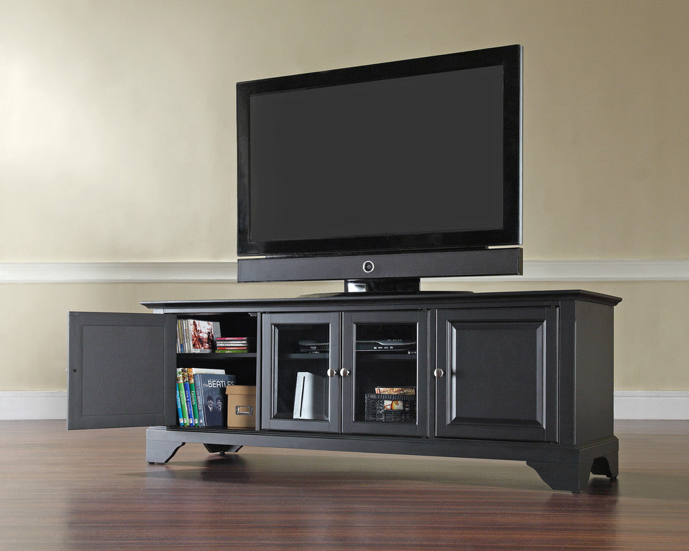 LaFayette 60" Low Profile TV Stand, Black Finish