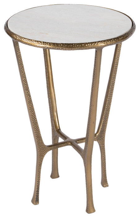 Switlania Marble Accent Table, White