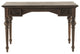 Antiqued Brown Teak Provencial Writing or Computer Desk