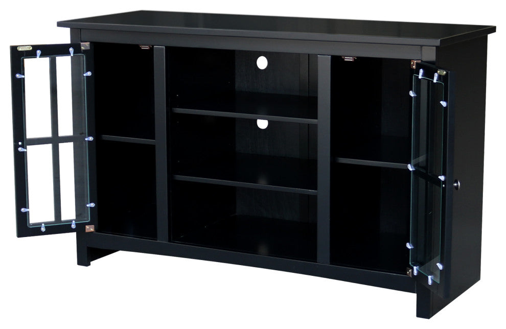 Entertainment / TV Stand - With 2 Doors - 48", Black