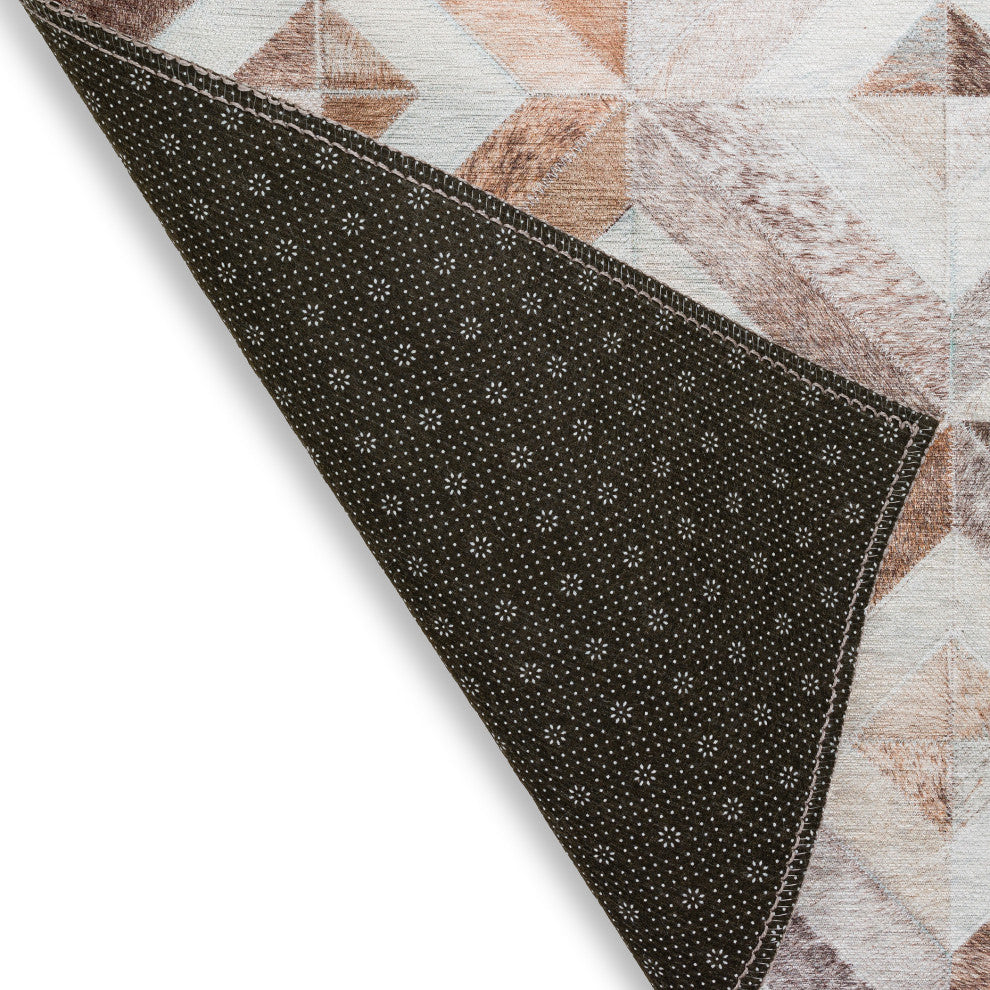 Indoor/Outdoor Stetson SS7 Flannel Machine Washable 6' x 6' Round Rug