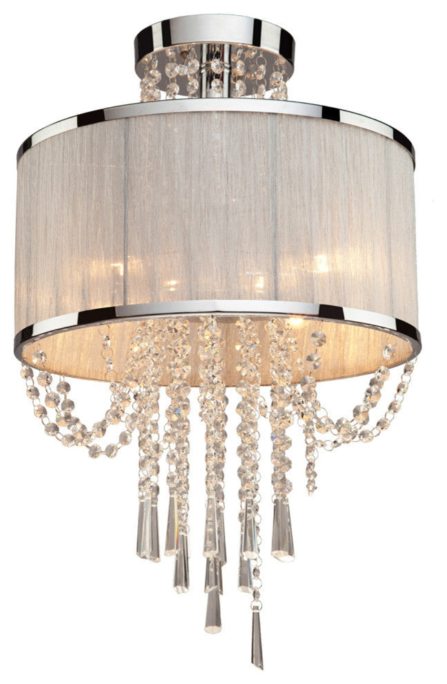 Valenzia 4-Light Chrome Semi Flush