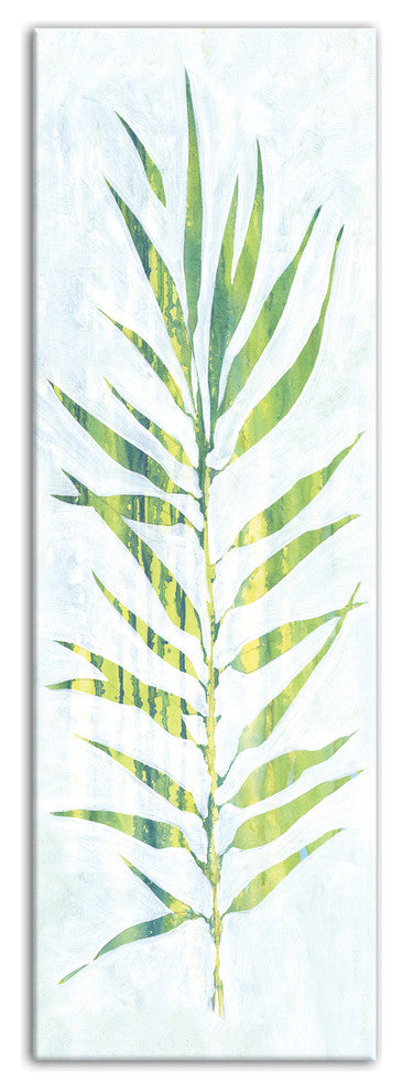 Watercolor Fern Leaf 20x60 Canvas Wall Art