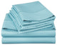 Checkered Collection Embossed 4 Piece Set, 1800 Series Bed Sheets, Blue, Queen