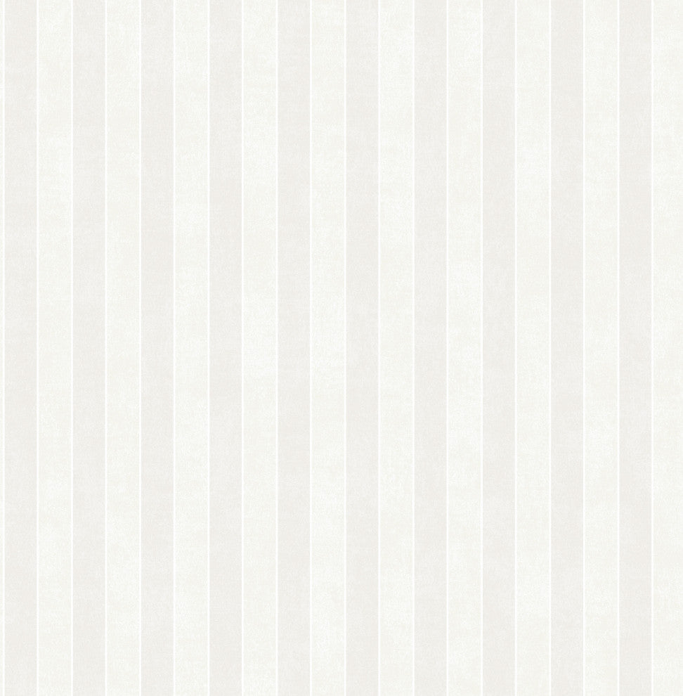 White Tonal Stripe Wallpaper