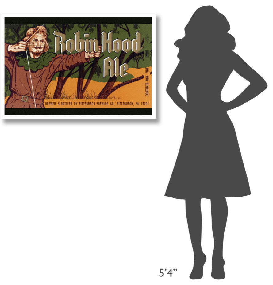 "Robin Hood Ale" Digital Paper Print by Vintage Booze Labels, 38"x26"