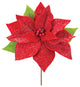 Poinsettia Flower Stem, Set of 2
