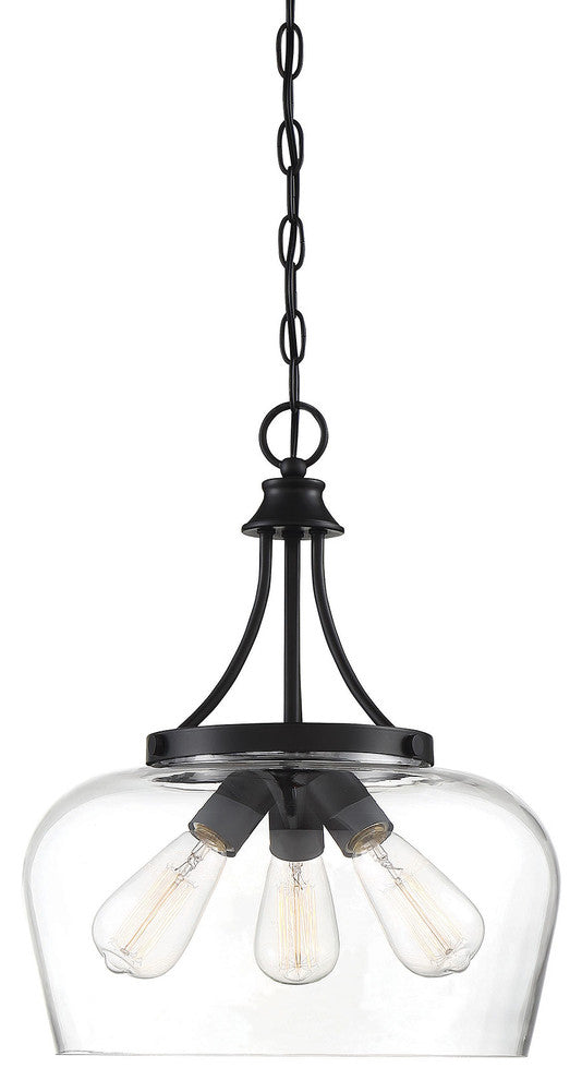 Savoy House Octave Three Light Pendant 7-4034-3-BK