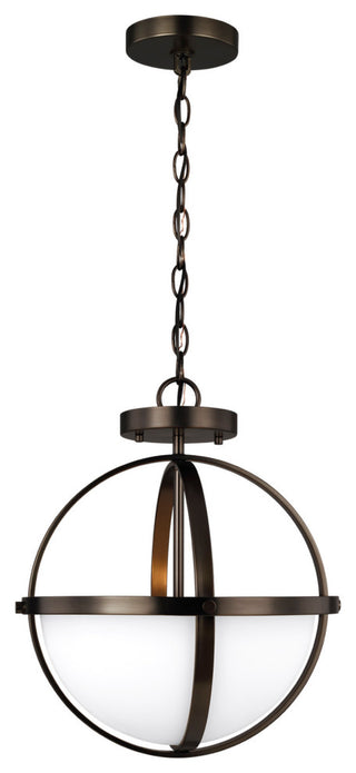 Generation Lighting 7724602 Alturas 2 Light 14"W Outdoor Pendant - Brushed