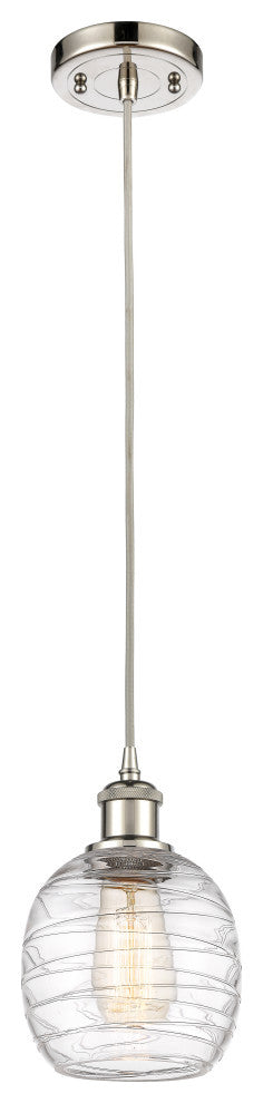 Innovations 516-1P-PN-G1013-LED 1-Light Mini Pendant Polished Nickel