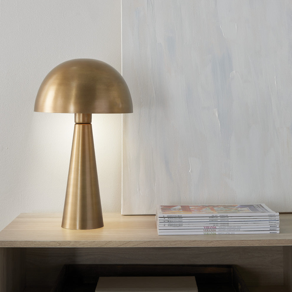 Nourison EPTS1 Table Lamp - Set of 2, Gold, 10" x 10" x 16"
