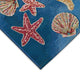 Esencia Shell We Dance Indoor/Outdoor Mat Aqua 1'11"x4'11"