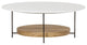 Sonder Living Olivia Coffee Table | 42" Dia. / White Lacquer