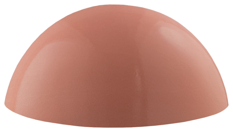 Ambiance Large Quarter Sphere Wall Sconce, Downlight (Outdoor), Gloss Blush, LED