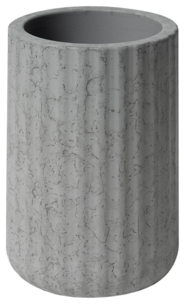 ALFI brand ABCO1001 5 Piece Solid Concrete Gray Matte Bathroom Accessory Set