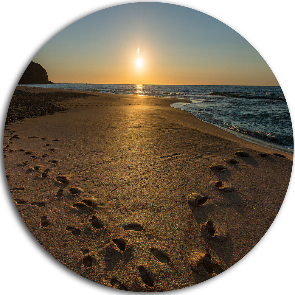 Sydney Seashore At Sunrise, Seashore Disc Metal Artwork, 11"